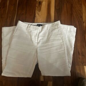 Ann Taylor White Petite Trouser